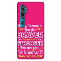 Xiaomi Mi Note 10 Uyumlu Kılıf Pembe Delisi (50) Shockproof Kılıf Writing