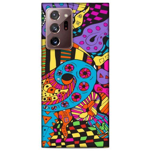 Lopard Samsung Galaxy Note 20 Ultra Uyumlu Kılıf Soyut Sanat (23) Baskılı Ultra Koruma Kılıfı