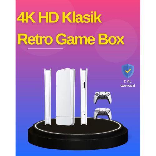 Hdmı Çıkışlı Kablosuz 2 Kollu 4k Retro Oyun Kutusu