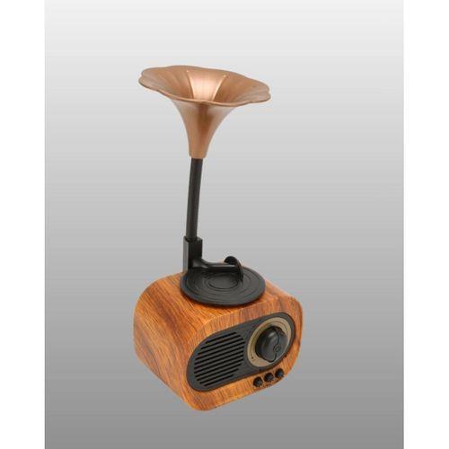 Kablosuz Retro Radyo Hoparlör 5w Güçlü Ses Usb Hafıza Kart Destekli Yeni Nesil
