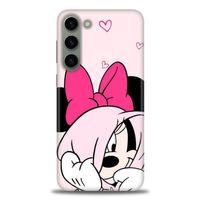 Samsung Galaxy S23 Plus Kılıf HD Baskılı Kılıf - Pink + Tam Ekran Koruyucu