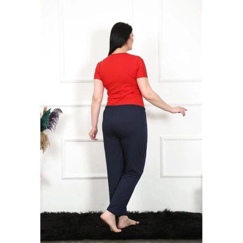 Kadın Pamuklu Büyük Beden Alt Pijama Lacivert