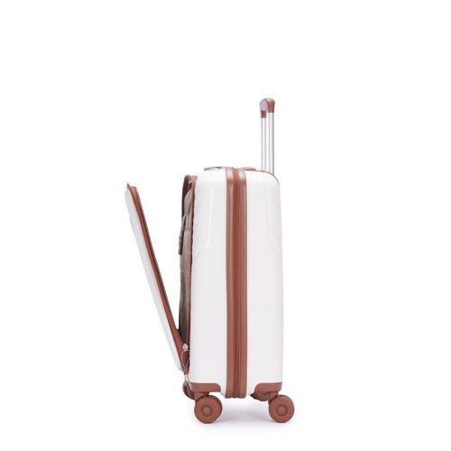 Benetton Trolley Valiz Beyaz Kabin Boy 14BNT8010-03-BY