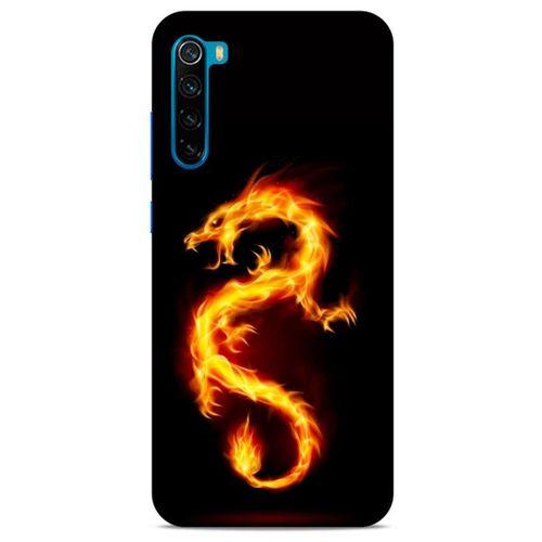 Xiaomi Redmi Note 8T Kılıf Dragons (26) Tpu Silikon Kılıf Tatoo Ateş Ejderhası