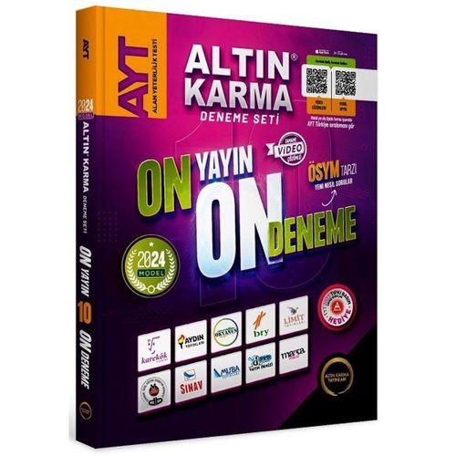 2024 AYT 10 Farklı Yayın 10 Farklı Deneme Seti Son 1 Yıl Çıkmış Sorular Hediye Altın Karma Yayınları