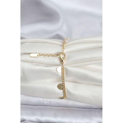 14K Gold Renk Kaplama Kalpli Model CM Kadın Bileklik