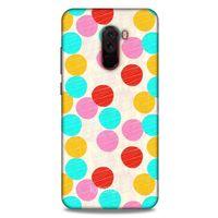 Xiaomi Pocophone F1 Kılıf Pastel Renkler (30) Silicone Case Turkuaz Pembe