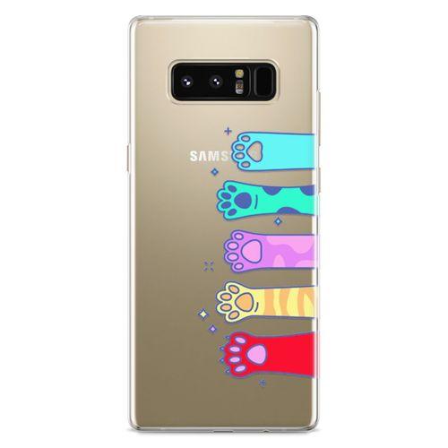 Samsung Galaxy Note 8 Kılıf Renkli Patiler Arka Kapak Koruma Desenli Full Koruyucu