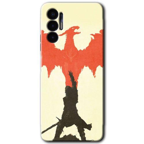 Tecno Spark 8 Pro Kılıf HD Desen Baskılı Arka Kapak - Dragon Hunter 1