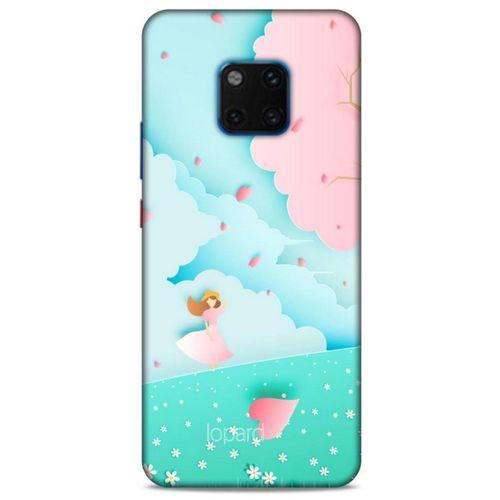 Huawei Mate 20 Pro Kılıf Pastel Renkler (45) Liquid Air Kılıf Mavi Toz Pembe