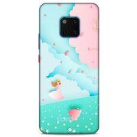 Huawei Mate 20 Pro Kılıf Pastel Renkler (45) Liquid Air Kılıf Mavi Toz Pembe