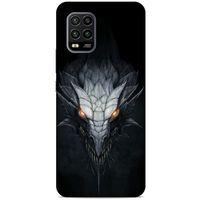 Xiaomi Mi 10 Lite Kılıf Dragons (13) Silikon Kap Gri Ejderha