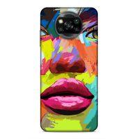 Xiaomi Redmi Poco X3 Uyumlu Kılıf Face'X 27 Tasarımlı Kılıf Colorful