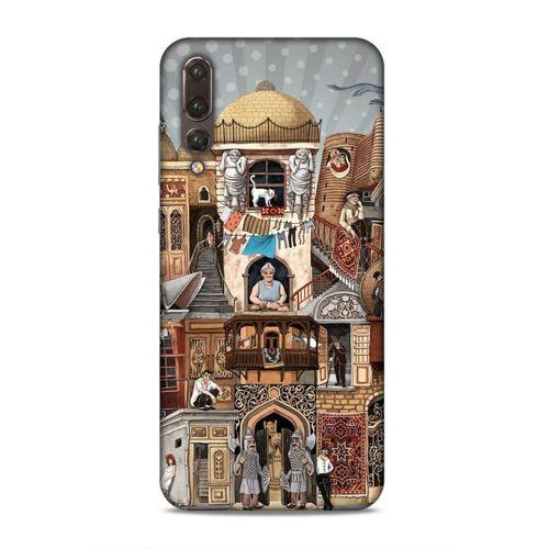 Huawei P20 Pro Uyumlu Kılıf Azarbaijan (49) Ultra Silikon Kılıf Şehir Simgeleri