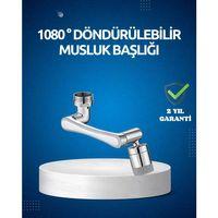 Dönen Musluk Başlığı 1080 Derece Ayarlanabilir Filtreli Sprey Uç