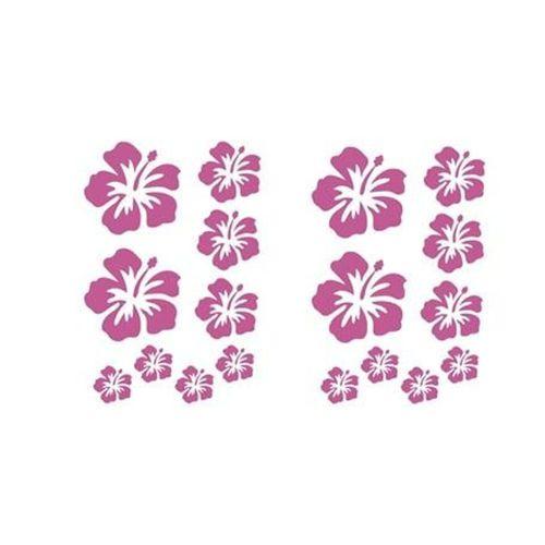 2 Adet Defter Sticker,Laptop Sticker  Pembe Çiçekli Pvc 48X33X0,5Cm
