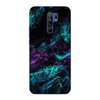 Xiaomi Redmi 9 Kılıf Dagilmis Murekkep Arka Kapak Silikon Koruma Full Koruyucu