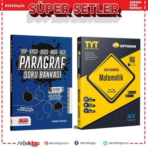 Referans TYT Matematik ve AKM Paragraf Soru Bankası Seti 2 Kitap