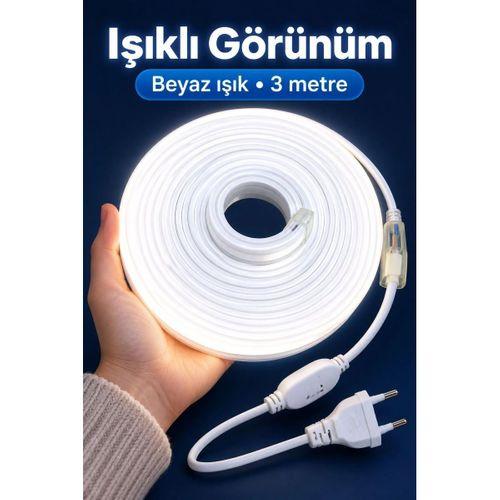 Şerit Aydınlatma Beyaz Işıklı İki Pimli Fişli Model