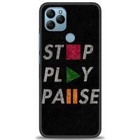 General Mobile GM 22 Kılıf HD Baskılı Kılıf - Stop Play + Tam Ekran Koruyucu