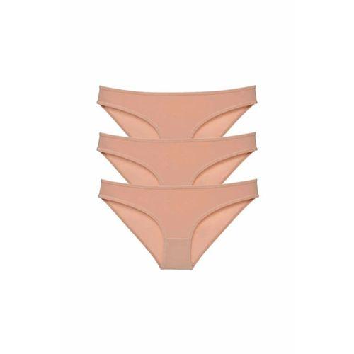3 adet Süper Eko Set Likralı Kadın Slip Külot Ten