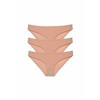 3 adet Süper Eko Set Likralı Kadın Slip Külot Ten