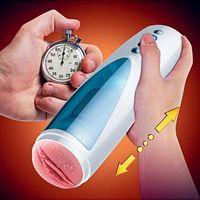 M10 Şarjlı İleri Geri ve 360° Dönme Hareketli İnleme Sesli Titreşimli Vajina Otomatik Mastürbatör