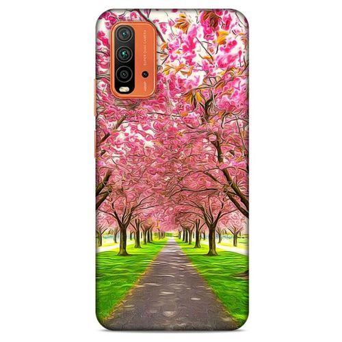 Lopard Xiaomi Redmi Note 9 4g Uyumlu Kılıf Bahar (42) Rugged Armor Kılıf Pembe Ağaç