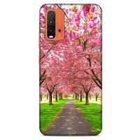 Lopard Xiaomi Redmi Note 9 4g Uyumlu Kılıf Bahar (42) Rugged Armor Kılıf Pembe Ağaç