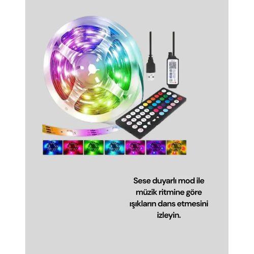 10 Metre Usb Smart Şerit Led Kumandalı Telefon Kontrollü