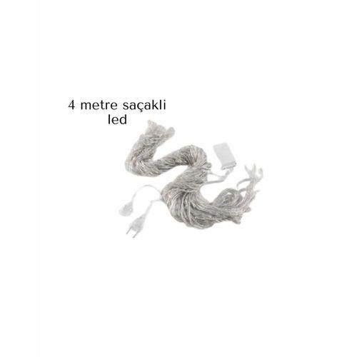 Saçaklı 4 Metre Perde Led