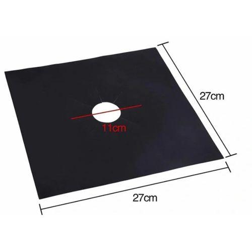 Siyah Renk Ocak Koruyucu Folyo Yanmaz Yapışmaz 4'lü Set