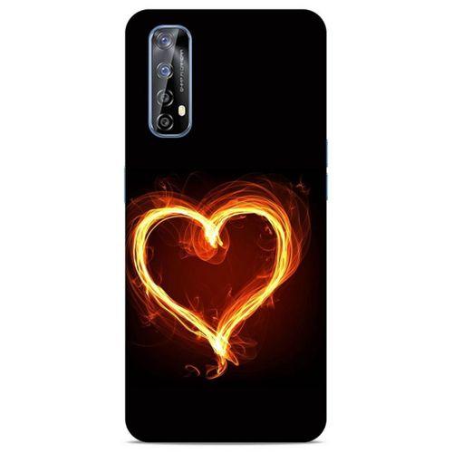 Lopard Huawei P Smart 2021 Uyumlu Kılıf FireX (24) Darbe Emici Kılıf Ateşli Kalp