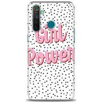 Realme 5 Pro Kılıf HD Baskılı Kılıf - Girl Power + Tam Ekran Koruyucu