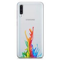 Samsung Galaxy A70 Kılıf Duvar Boyası Arka Kapak Koruma Desenli Full Koruyucu
