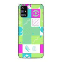 Samsung Galaxy M31s Uyumlu Kılıf Insomnia (30) Silicone Case Pembe Yeşil