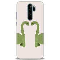 Xiaomi Redmi Note 8 Pro Kılıf HD Baskılı Kılıf - Dinazor Aşkı + Tam Ekran Koruyucu