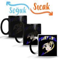 Fairy Tail Lucy Inside Guild Symbol Sihirli Kupa Bardak Porselen