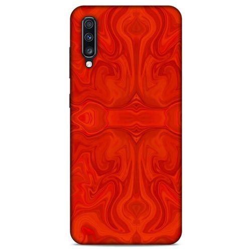 Mermer Desenli (39) Tema Liquid Crystal Kılıf Falu Kırmızı Samsung Galaxy A70 Kılıf