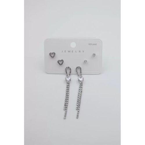 Çoklu Set Küpe - Gümüş