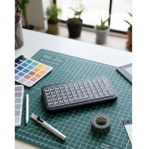 Şarjlı Kablosuz Mini Rgb Klavye Uzun Pil Ömürlü