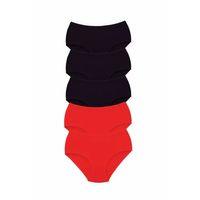 5 Adet Tutku Kadın Yüksek Bel Bato Kalın Lastik Külot S2