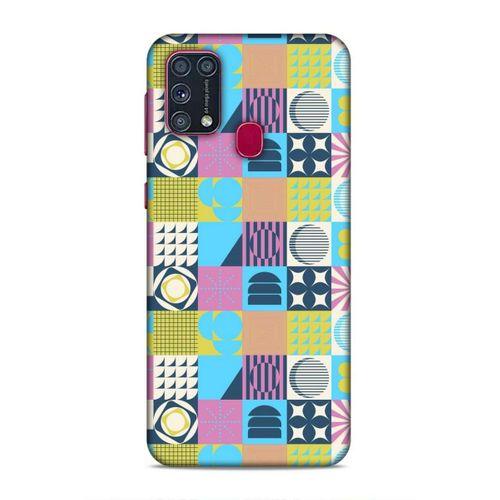 Samsung Galaxy M31 Uyumlu Kılıf Insomnia (43) Thin Fit Kılıf Mavi Sarı