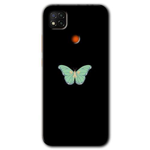 Xiaomi Redmi 9c Kılıf Baskılı Kapak - Butterfly Tree + 5D Tam Kaplayan Cam