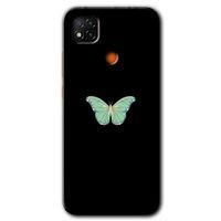 Xiaomi Redmi 9c Kılıf Baskılı Kapak - Butterfly Tree + 5D Tam Kaplayan Cam