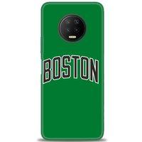Infinix Note 7 Kılıf HD Baskılı Kılıf - Boston Yeşil + Tam Ekran Koruyucu