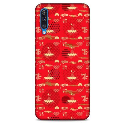 Samsung Galaxy A30s Kılıf Japonya (1) Kılıfı Sarı Kırmızı