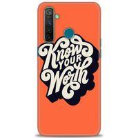 Realme 5 Pro Kılıf HD Baskılı Kılıf - Know Your Worth + Tam Ekran Koruyucu