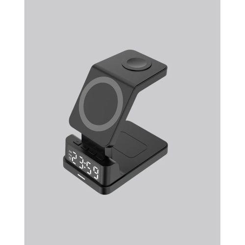 Led Dijital Saatli Kablosuz Şarj Cihazı – 3 Parlaklık Ayarlı, Şarj Koruma Teknolojili