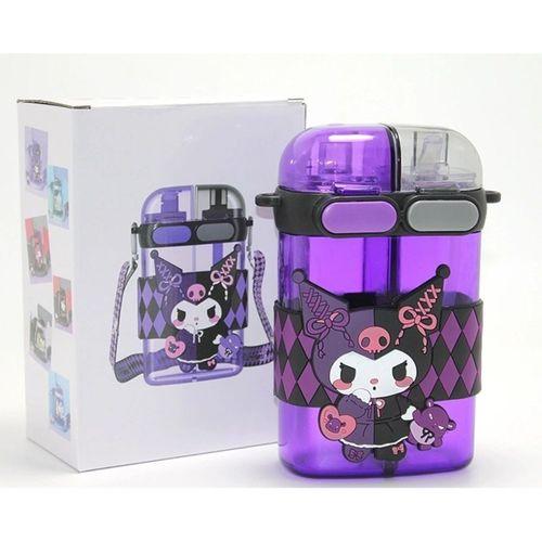 Kuromi Figürlü Çift Bölmeli Matara Suluk Alk4715